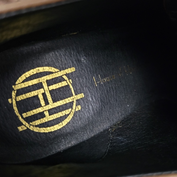 HOUSE OF HARLOW | leather platform back zip & laceup kiltie stilleto heels - Picture 10 of 10